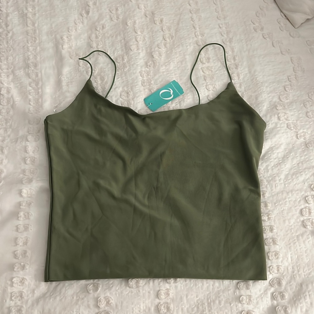 Green Crop Top
